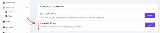 WordPress 1-Klick Installation im Webhosting